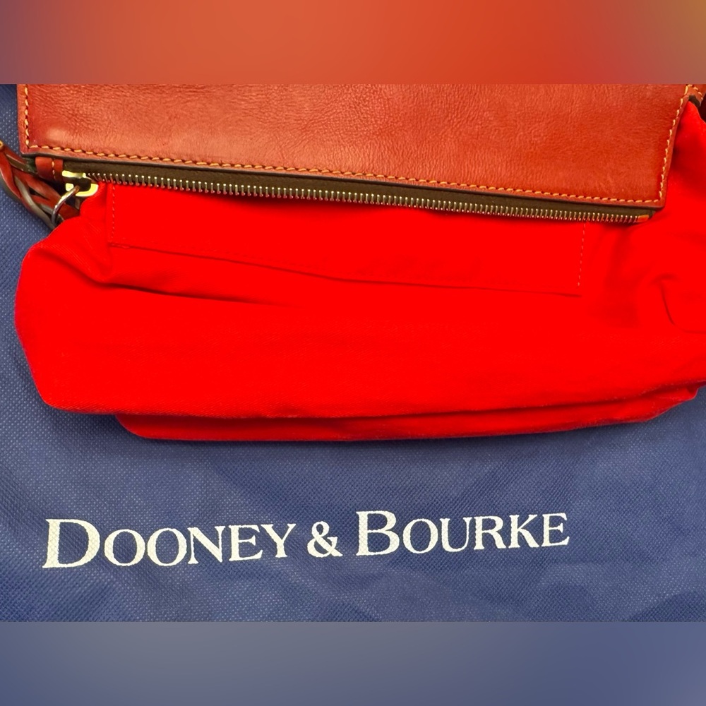 Dooney & Bourke Red Leather Women's Florentine Satchel Small Bag - Picture 8 of 11
